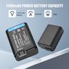 Camera NP FW50 Battery Charger Kit with 2 Slot Battery Charger + 2pcs NP FW50 Batteries 7.4V 2000mAh USB Charging Cable