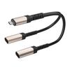 2 In 1 Out Type C Female To Male Power Extension Adapter Cord For Solar Panel Security Camera Charging Cord