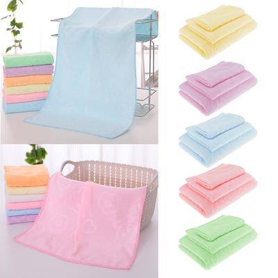 3 Sizes Sets Bathroom Gym Bathtowel Bath Sheet Solid Color