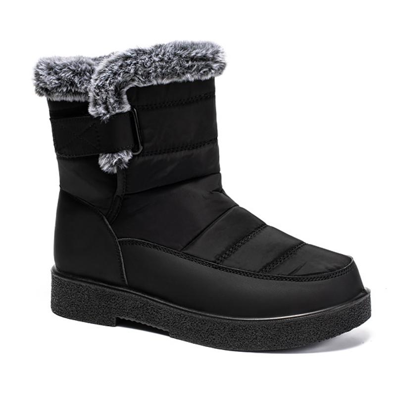 Women's Boots Snow New Women Shoes Platform Shoes Women Soft Waterproof Mid High Boots Plush Boots For Women Botas Mujer