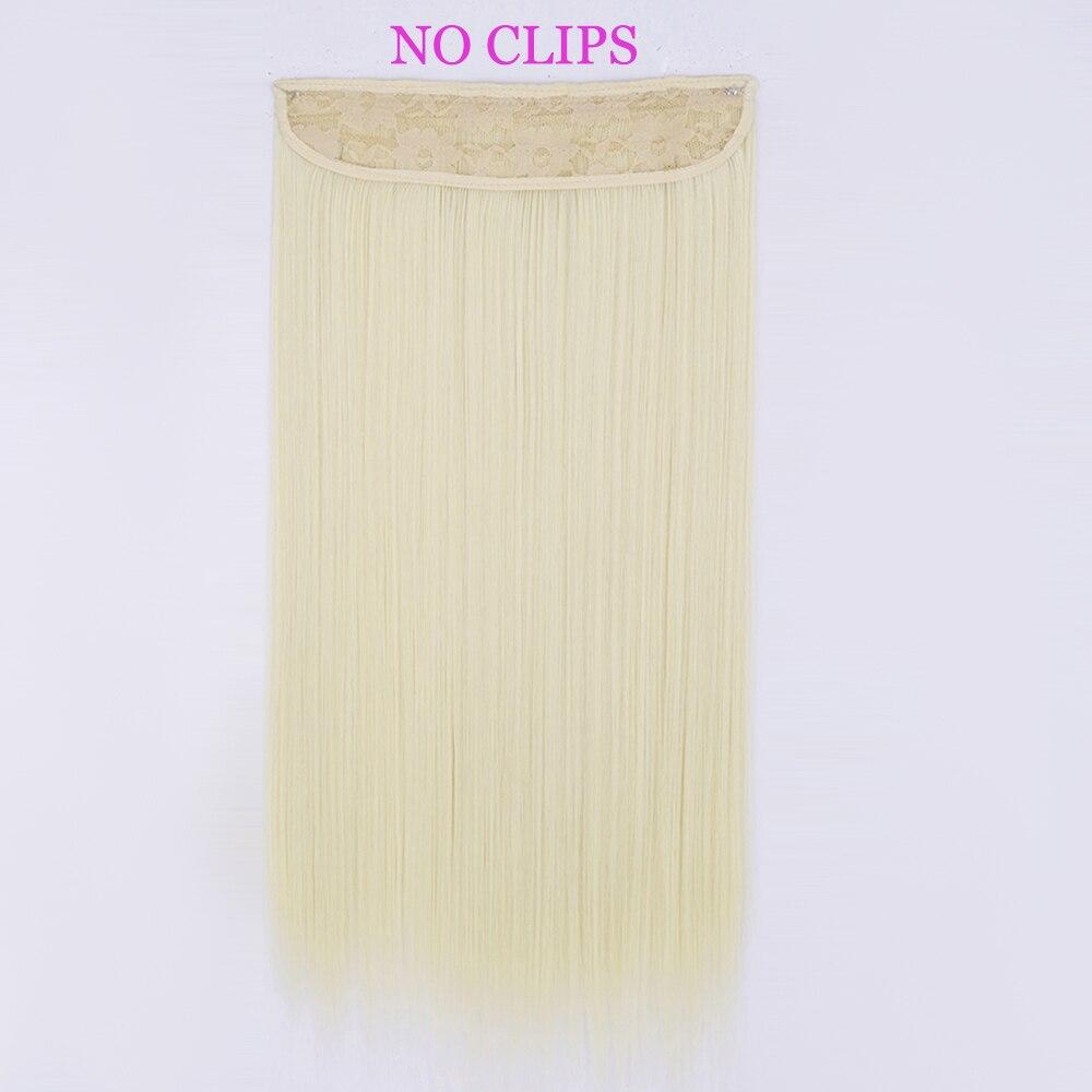 MISS WIG Extensiones de cabello sintético, sin Clips, cabello Artificial, Rubio, marrón, negro, degradado, morado, liso, pieza de cabello falso