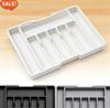 Adjustable Cutlery Drawer Organizer Plastic Storage Tray with Dividers Kitchen Spoon Utensil Holder
