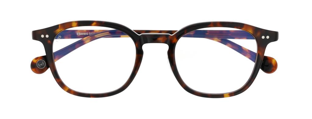 BEAMS DESIGN Low-Power Reading Glasses with Blue Light Blocking, Stylish Design, Includes Case, BDR-3003-1+1.00