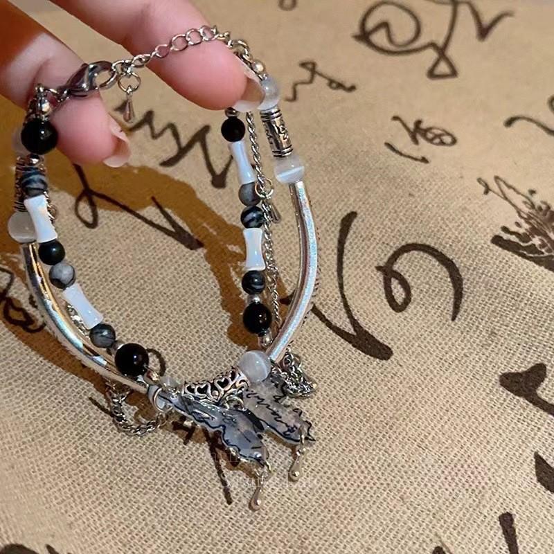 Alloy Double Chic Layer Bracelet For Women New Chinese Jewelry Style