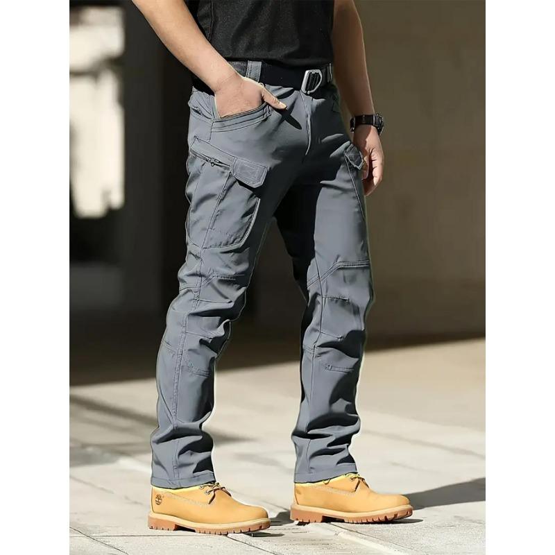 Tactical pants men's spring and summer new tooling pants outdoor function straight casual training pants 8