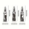 Three Piece Metal Soldier Bullet Wall Art Decor, Indoor/Outdoor Military Tribute Artifact, Honors Those Who Serve Our Country