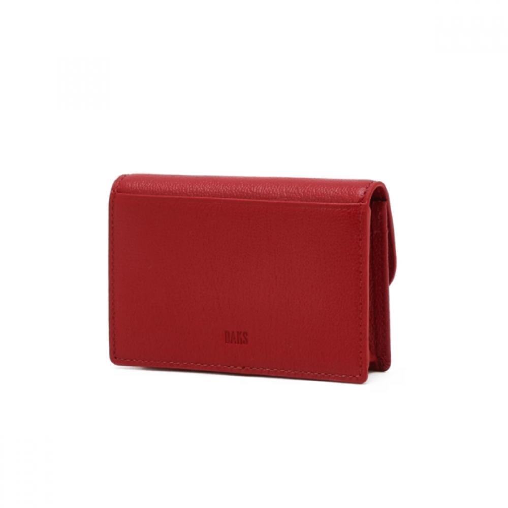 Daks Leather Card Wallet Red Dcwa6e191r2