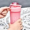 Portable 500ml Protein Powder Shaker Bottle Leak Proof Water Bottle for Gym Fitness Training Sport Shaker Mixing Cup with Scale