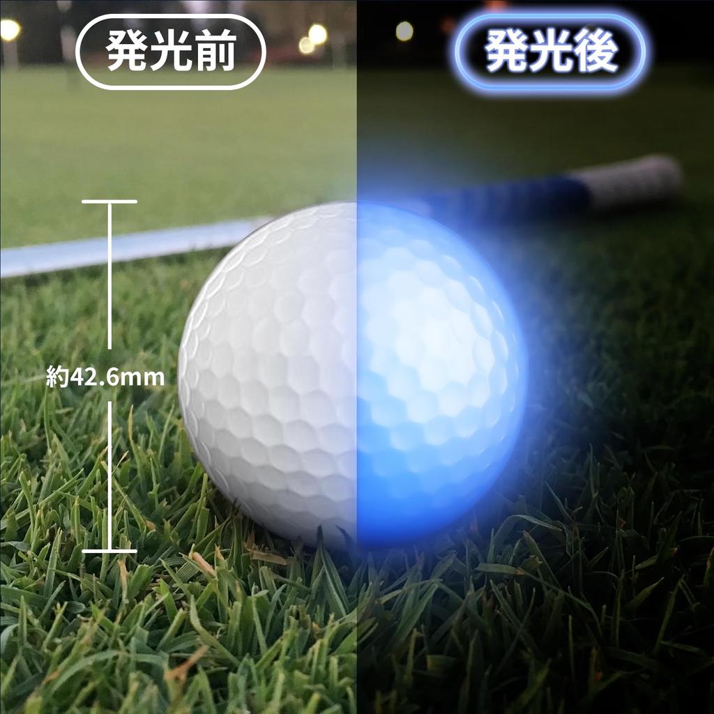 ZNLAKU Illuminating Golf Balls with Minutes of Popular Perfect for Nighttime 6 Colors Built-in LEDs, 5-8 Illumination, Prizes, Practice,