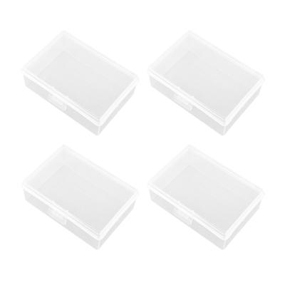 4 Stuks Transparante Plastic Kaarthouder Dozen Speelkaart Opbergdoos Containers voor Banken, Bedrijven, Spellen Eenvoudig te Gebruiken