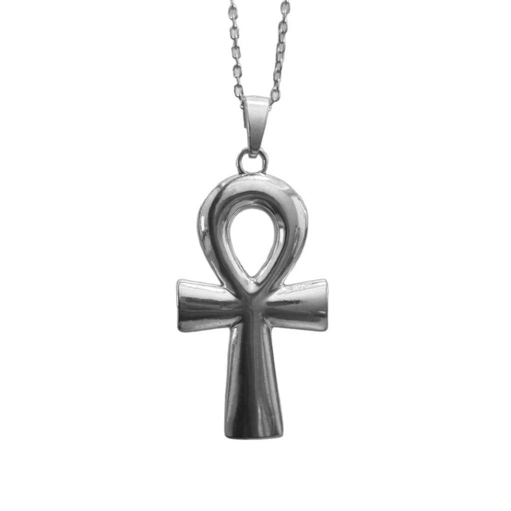 Geometric Cross Pendant Necklace With Alloy Chain For Men And Women Stylish Jewelry