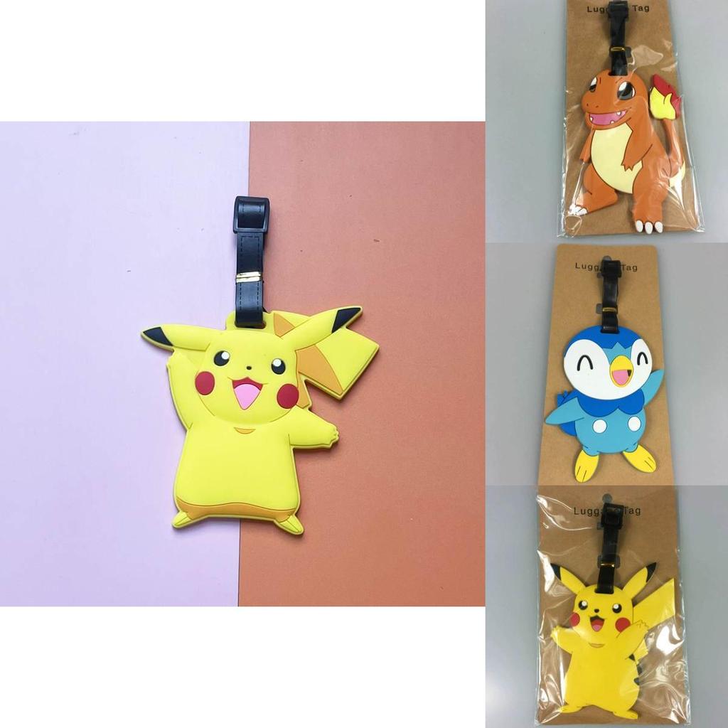 Pokemon Pikachu Charmander Squirtle Travel Luggage Tag Gengar Charmander Squirtle Silicone Travel Id Tag For Cruises