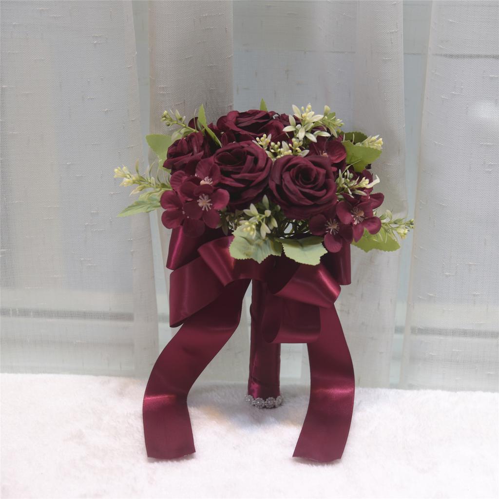 Top Quality Wedding Bouquet Artificial Rose Flower Bridal Bouquet Luxury Floral Arrangement
