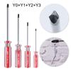4pcs Y-shaped Screwdriver Chrome Vanadium Steel Nonslip