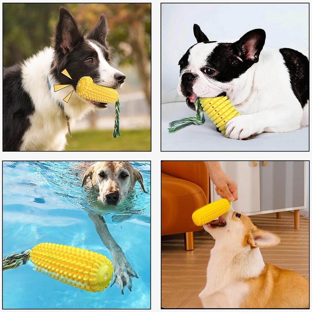 WIEXUN Dog Toys Dog Toothbrush Dog Toy Chewing Dog Chewing Toy Durable Dog Teeth Cleaning Stress Relief Training Lack of Exercise Training Toy Sound,