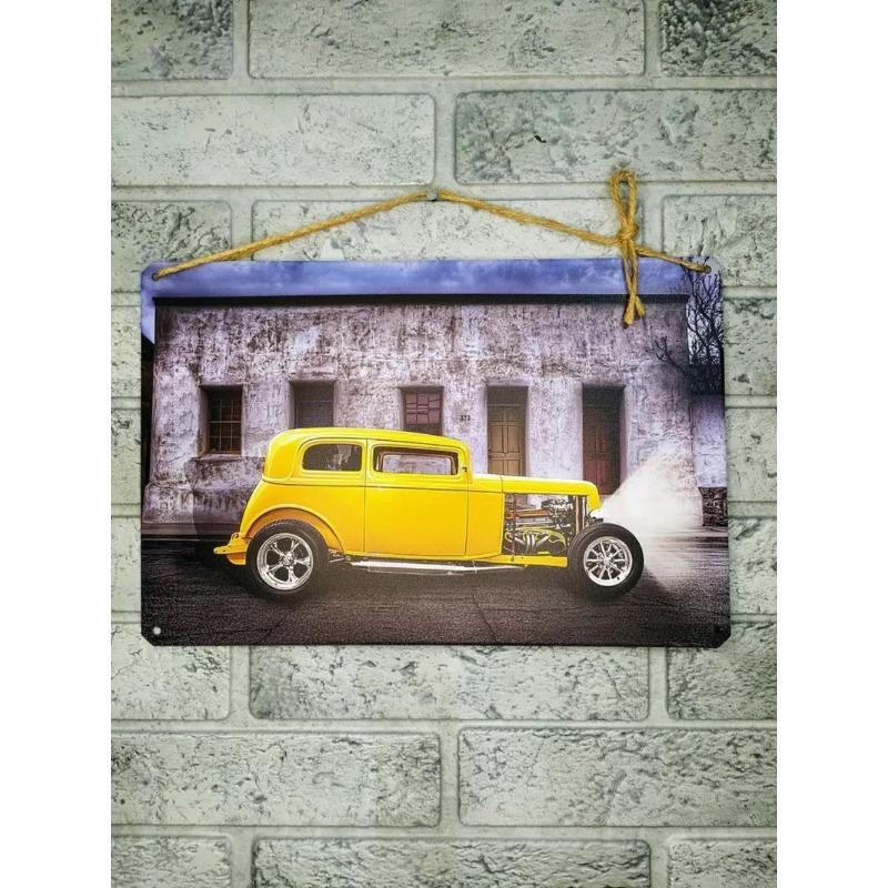 Постер Ретро Автомобиль Форд, Винтажное Авто Настенное Искусство