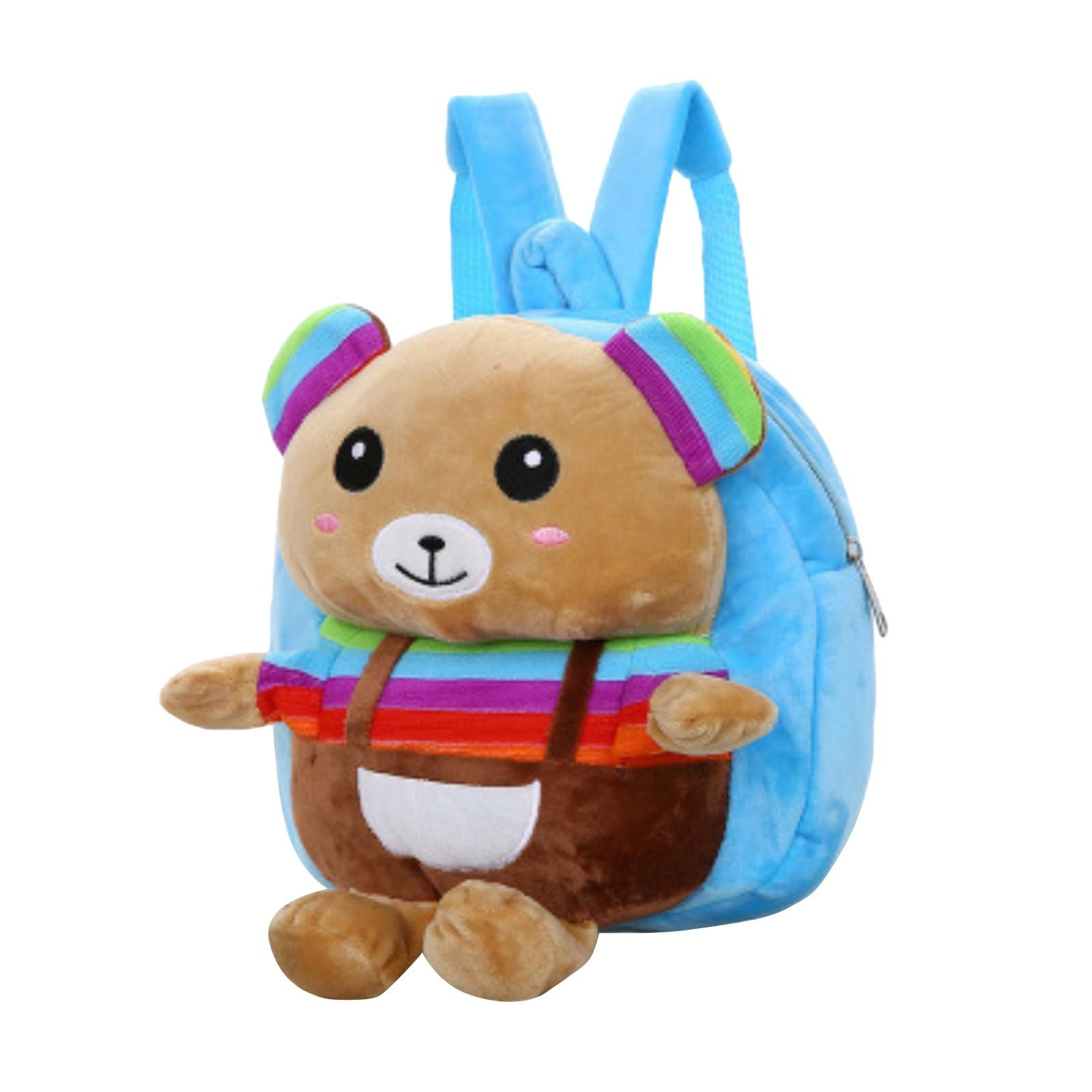 

Маленький детский рюкзак, рюкзак с плюшевым медведем, рюкзак с мультяшным принтом для малышей, школьный рюкзак для малышей One Size