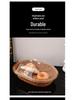 Oval Acrylic-Lidded Rattan Basket for Bread, Vegetables, and Dried Fruit