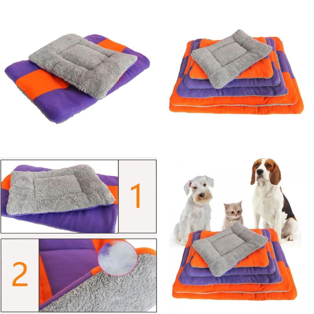 Stripes Pet Bed Cushion With Soft Material For Dogs And Cats All Seasons