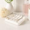 Stainless Steel Double-Layer Soap Box Rustproof Soap Storage Box Convenient Soap Drain Box  Hotel