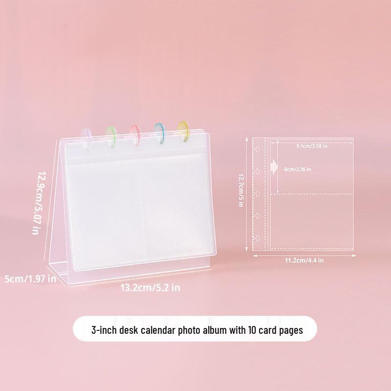 

3-дюймовый прозрачный альбом для фотографий Polaroid: Настольный дисплей и хранение звездных открыток