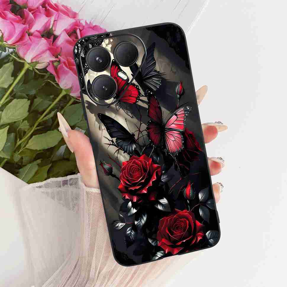 For Tecno Pova 7 Ultra 5G LJ9 Case Cartoon Cat Tiger Silicone TPU Black Cover For Tecno Pova 7Ultra 5G 6.67" Phone Cases Fundas