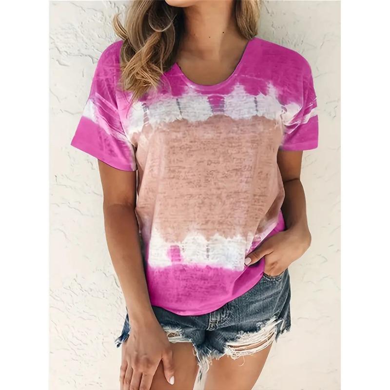 Summer Women's T Shirt Causla Short Sleeve Tops Fashion Streetwear 3d Print Oversized Clothing Crew Neck Pullover