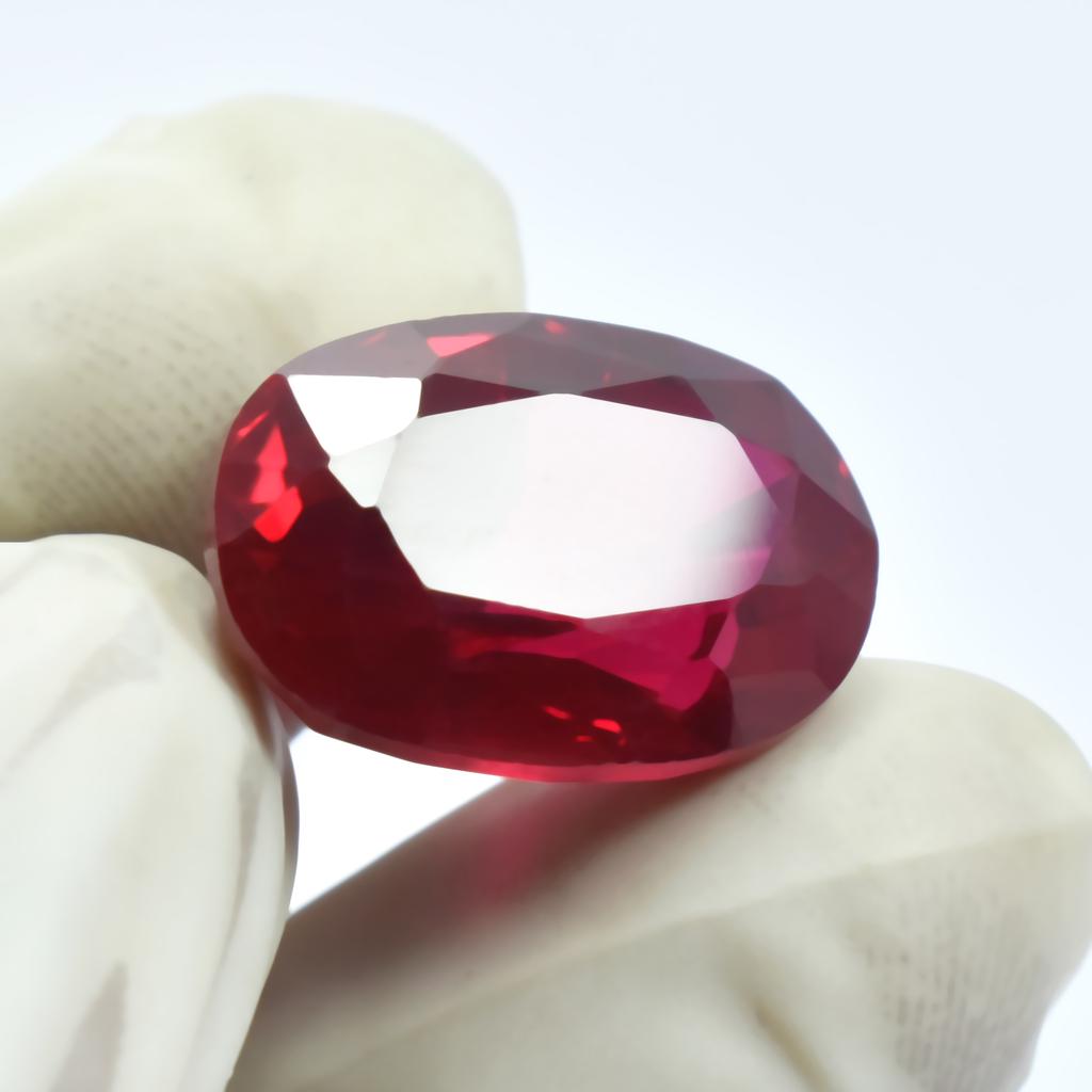 Natural Red Ruby Loose Gemstone 16.10 Ct Oval Shape for Jewelry Making and Gem Collections