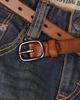 Women's Premium Cowhide Leather Belt with Pin Buckle - Handmade & Soft