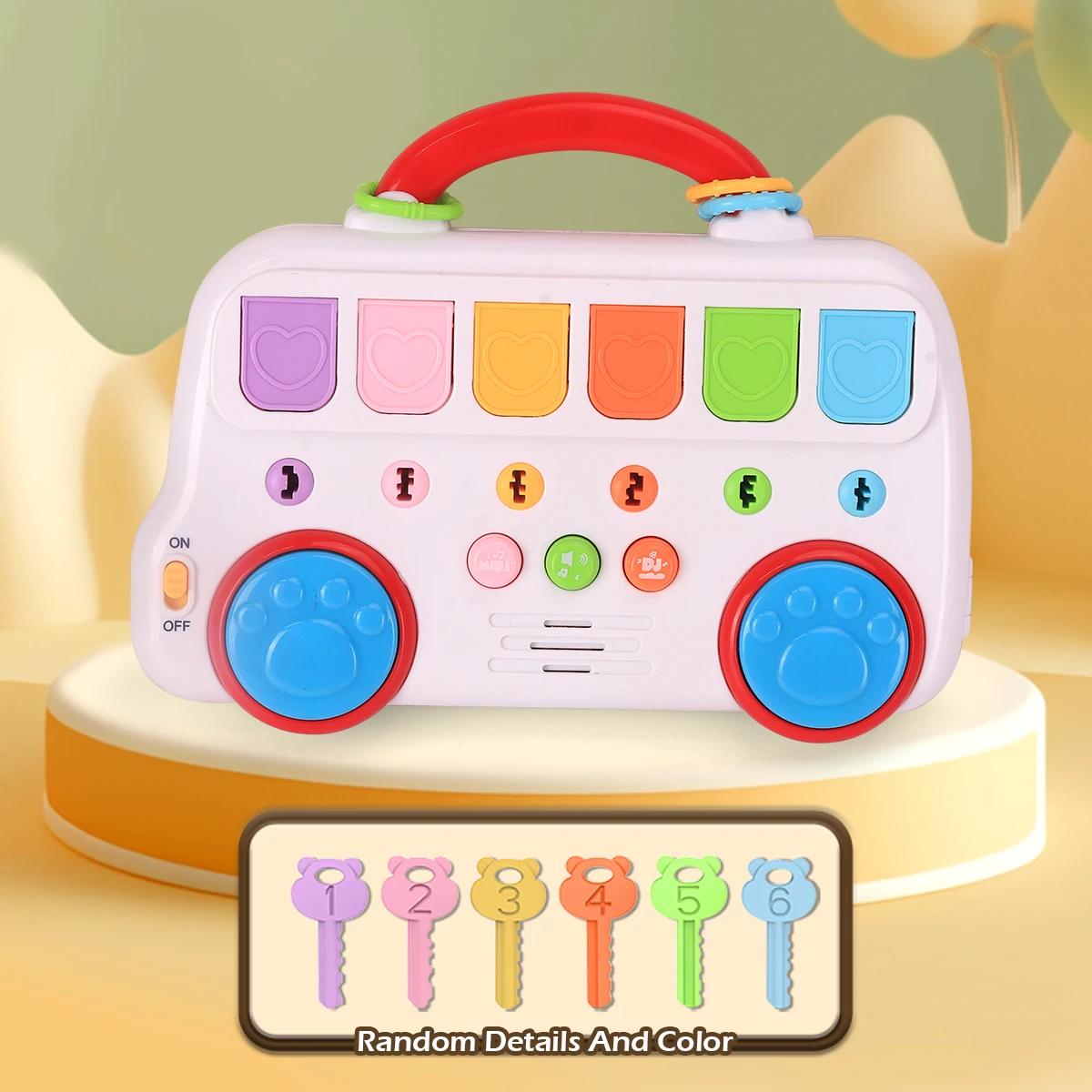 

Car Toys Upgrade baby Pop Up Toy Montessori Fine Motor Skill Training Press Pull Click Animal Button Learning Educational For Infant
