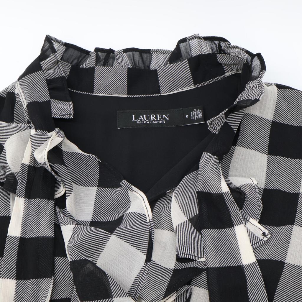 Lauren Ralph Lauren Black Check Pattern One Piece Dress O blackUsed