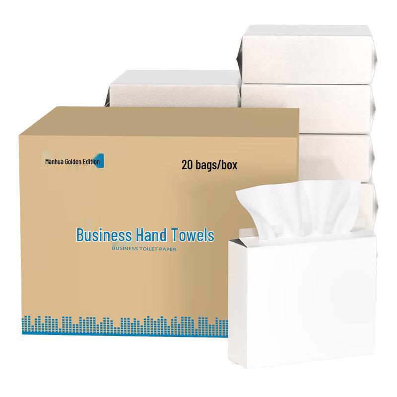 Manhua Premium 1-Ply Business Hand Towel Paper