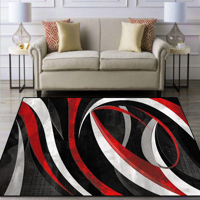 European Carpets Large Area Rugs for Living Room Bedroom Abstract Washable Non Slip Sofa Mat Home Decor