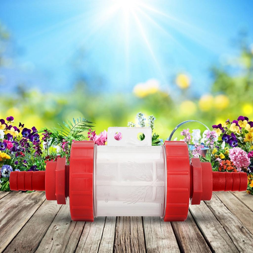 Swimming Pool V Clips, Garden Irrigation Pump Filter, Plastic Pump Filter for 1Celsius2 Hose Diameter, With Rod Connectors for Clean Rods