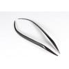 Carbon Fiber Front Headlight Eyelid Eyebrows Cover Trim for Mazda 3 4-Door 07-11