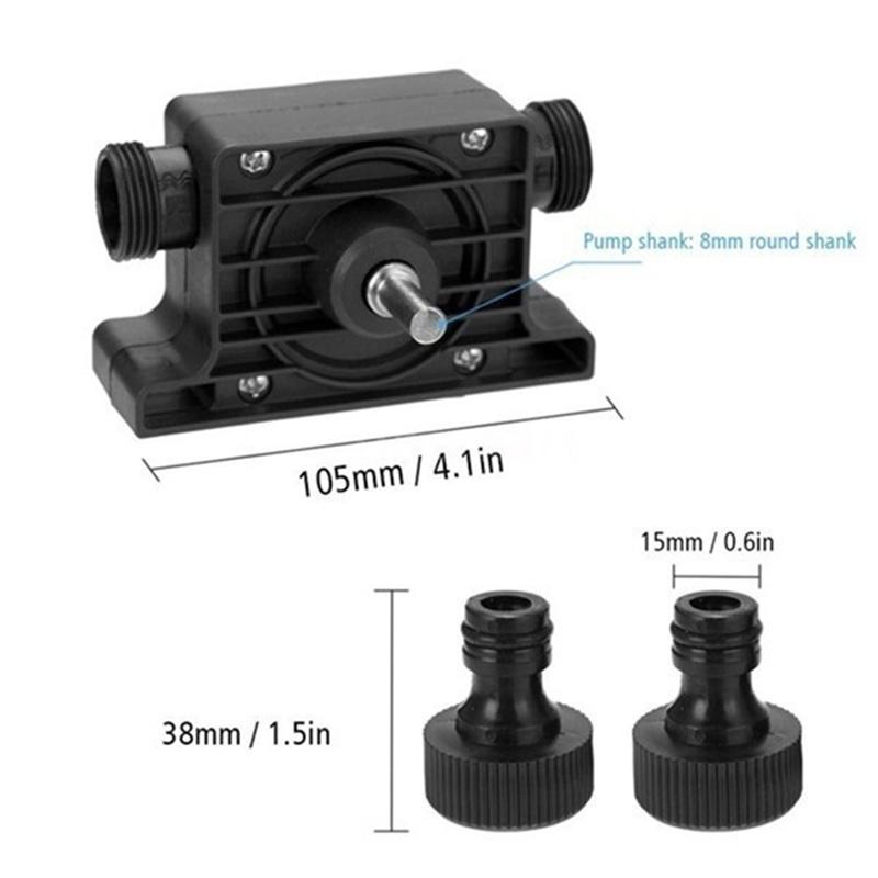 Pompa di perforazione elettrica manuale Delysia King, pompa autoadescante in miniatura, piccola pompa ad acqua per uso domestico, pompa per trapano a mano, pompa diesel