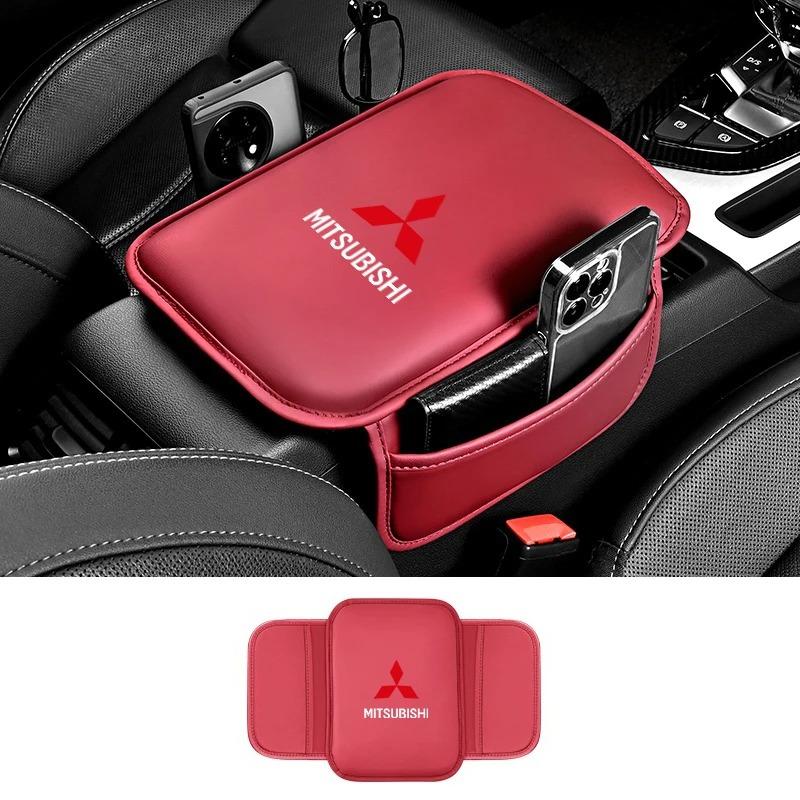 Tappetino Copribracciolo Auto in Pelle per Console Centrale per Mitsubishi ASX Lancer Pajero Outlander L200 EVO Accessori Interni