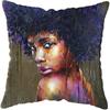 Decor Home Moda Afro Negru Femei Fete Canapea Fete de Perna Dormitor Sufragerie Huse de Perna