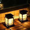 Outdoor Hanging Solar Lantern, Waterproof Rechargeable Decorative Lamp, Copper Wire Candle Light for Outside, Garden, Patio, Yard, Porch Decor