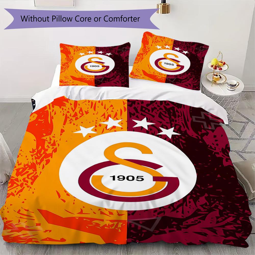 

Galatasaray Pattern Bedding uilt Set uilt Cover Pillowcase Home Decoration Birthday Gift (1 * duvet cover + 2 * pillowcase without core)56 135x200cm