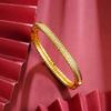 Luxury 24K 9999 Pure Gold Real Gold Women's Bracelet Light Luxury Diamond Geometric Buckle Bracelet