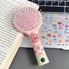 Diy Cartoon Air Cushion Comb Massage Portable Comb And Mirror All In One Comb
