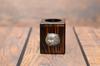 West Highland White Terrier, Westie - Wooden Candle Holder with a Dog, a Unique Souvenir After Losing a Dog, a Handicraft from the Art-Dog Brand