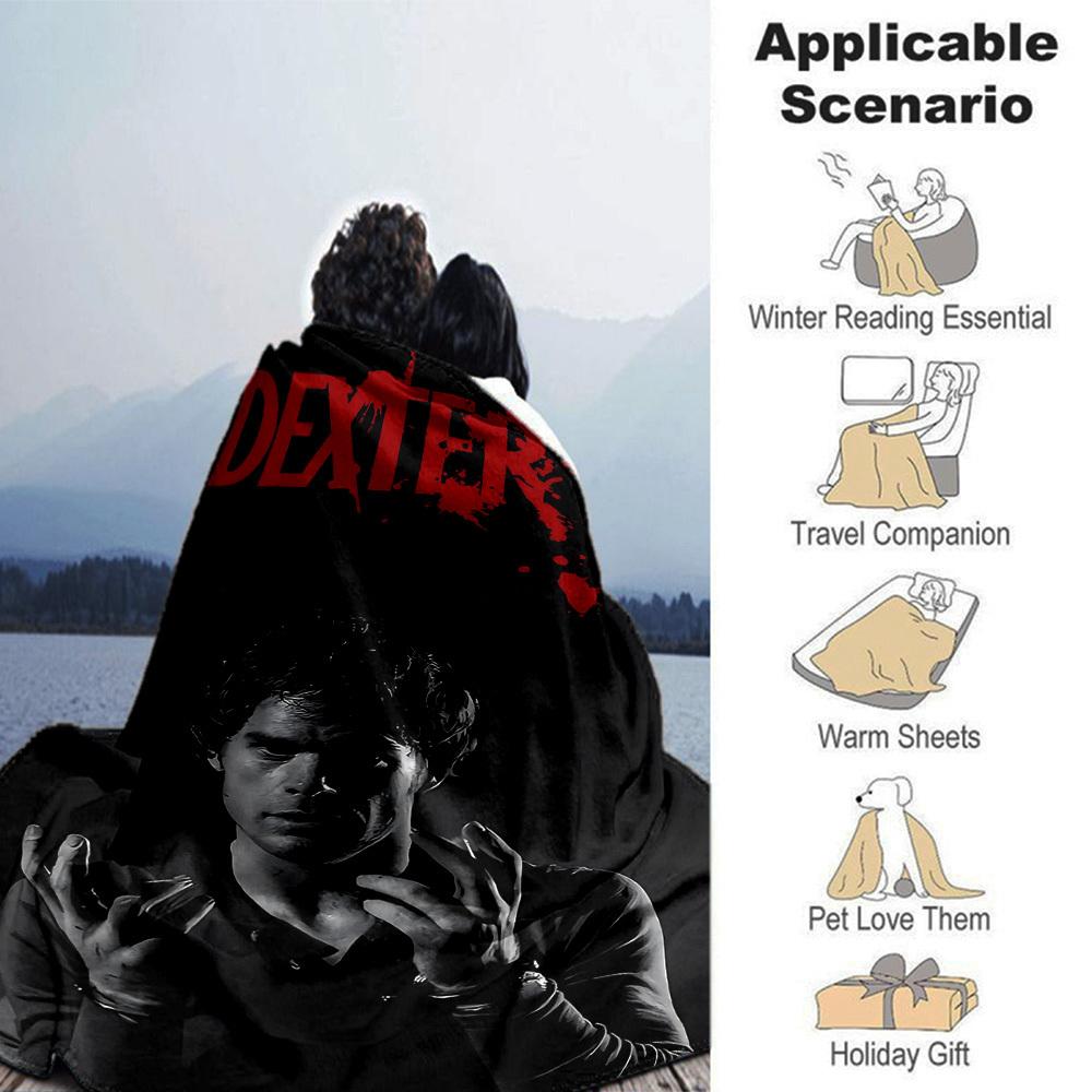 1pc Dexter Throw Blanket Soft Flannel, Cozy All Season Polyester Perfect for Home, Office