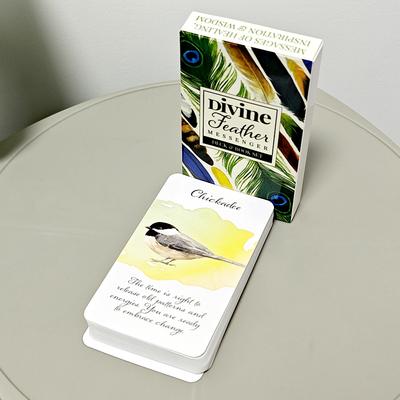 Karty do gry w karty Oracle Divine Feather Messenger 44 szt. Karty inspirujące 10,3*6 cm