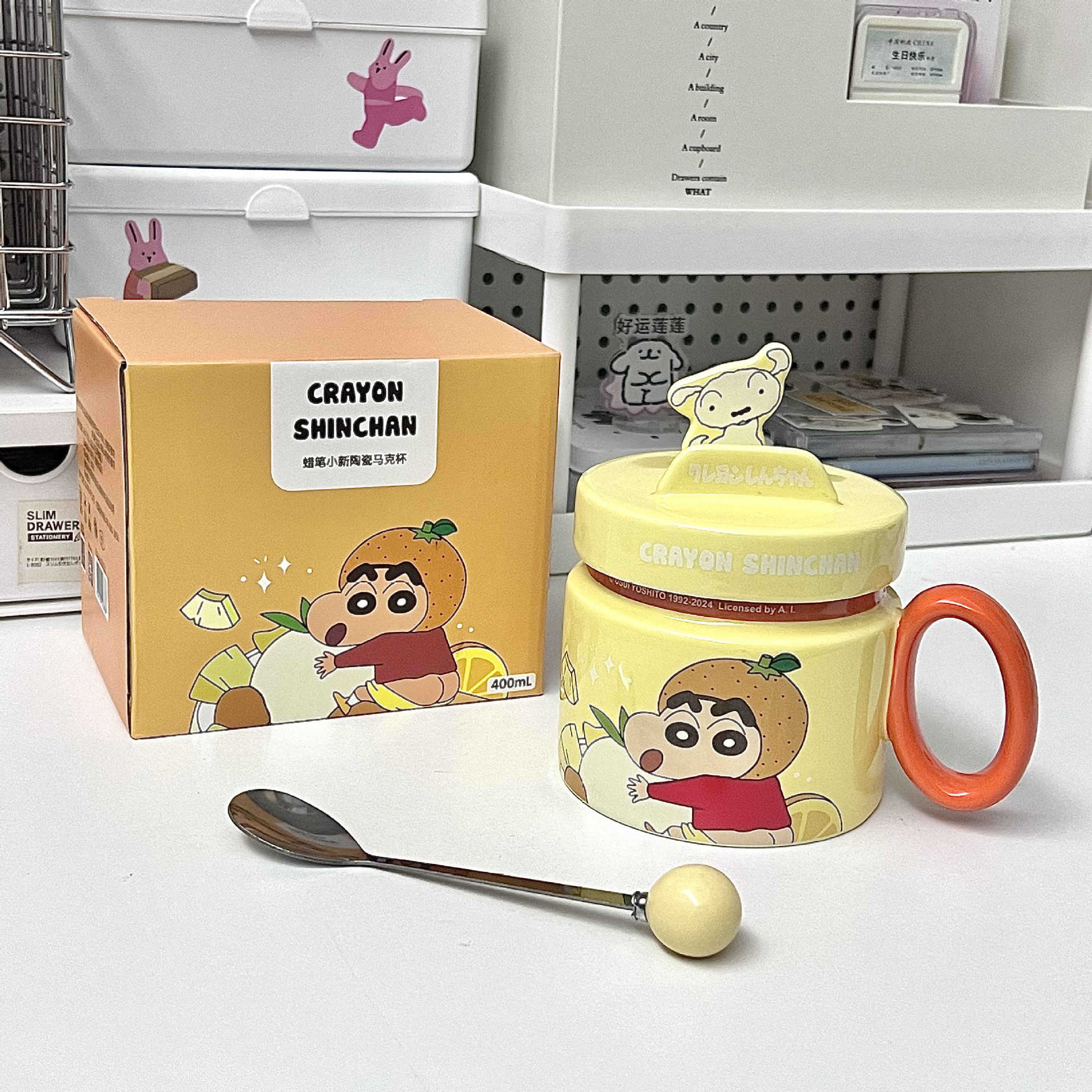 

Милый держатель для мобильного телефона, чашка, мультяшная керамическая кружка с крышкой для мальчиков и девочек, детские подарки на день рождения 401-500ml