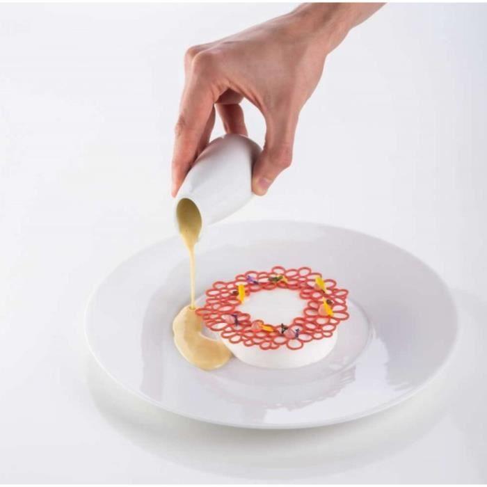 Moule de décoration - molecule - silicone - antiadhésif - réutilisable - compatible lave-vaisselle