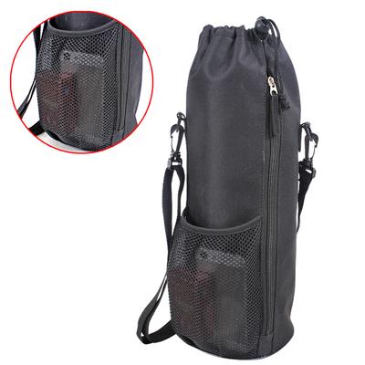 600D Nylon Wasserflaschenhalter Tasche Abnehmbarer Schultergurt Wasserflaschentasche für Outdoor-Wandern