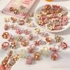 20Pcs/Lot Cute Cartoon Bear Rabbit Hair Band Girls Elastic Rubber Band Headwear Flower Bow Baby Kids Hair Accessories Ornaments