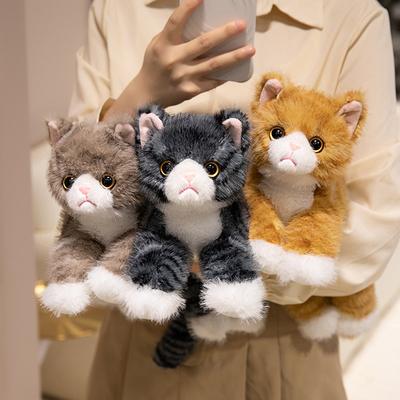 Niedliche Kätzchenpuppe Plüschtier Katze Puppe Kinder Beruhigungspuppe Geburtstagsgeschenk